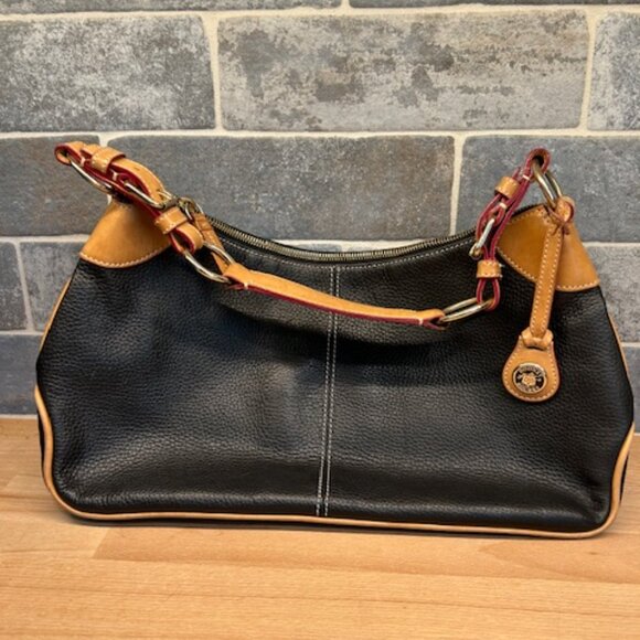 Dooney & Bourke Black pebbled Hobo bag - Picture 2 of 3